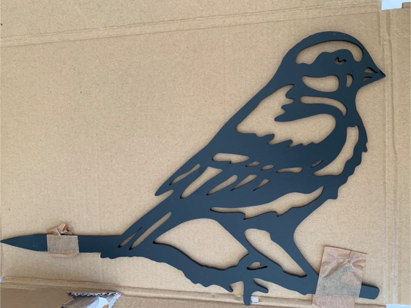 Metal Chickadee Bird Yard Decor - 12"x9" - photo 3
