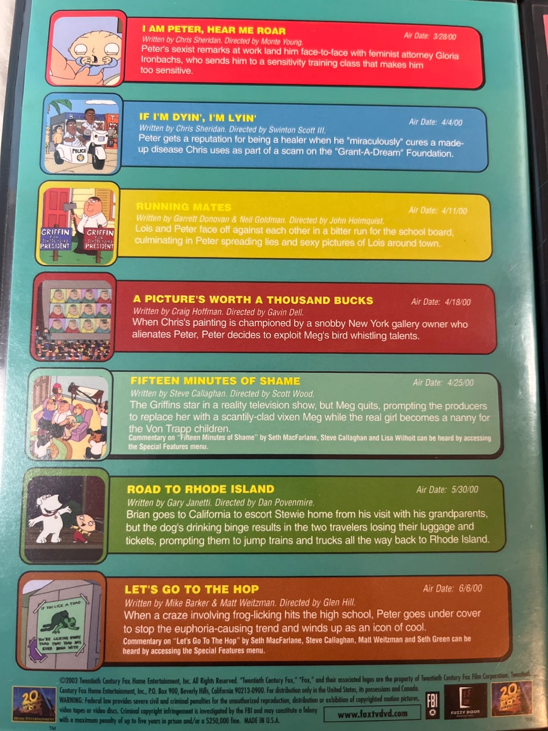 Family Guy Season 2 Volume 3 DVD Set - photo 4