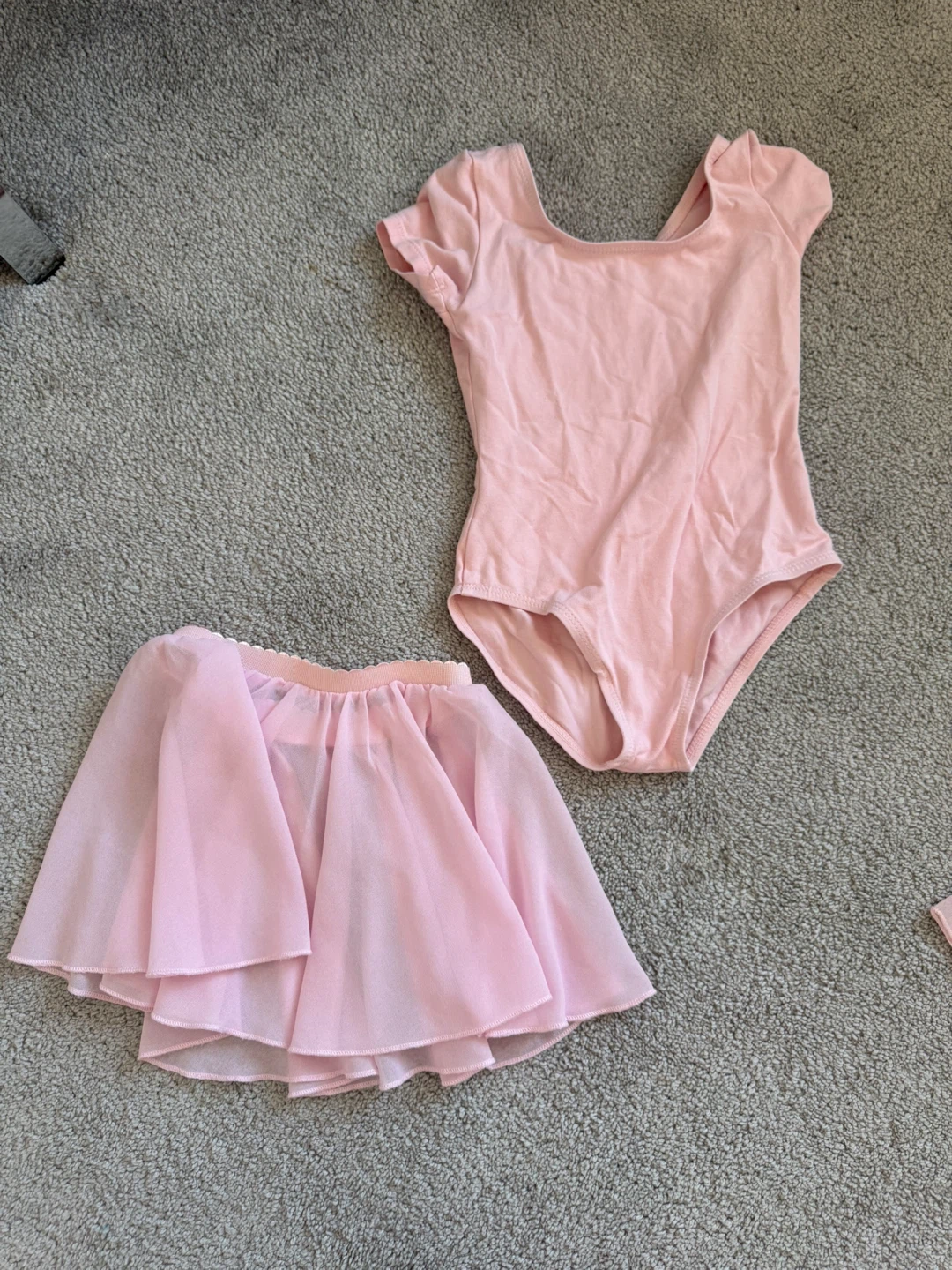 Pink Leotard and Skirt Set