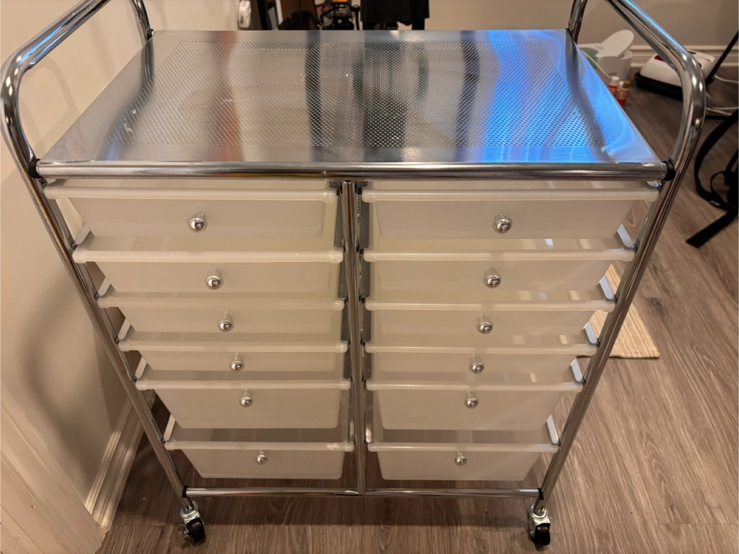 12-Drawer Rolling Storage Cart