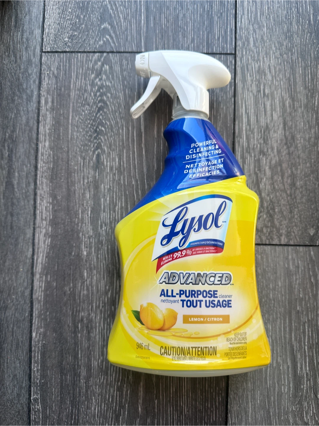 NEW Lysol Advanced All-Purpose Cleaner, Lemon Scent