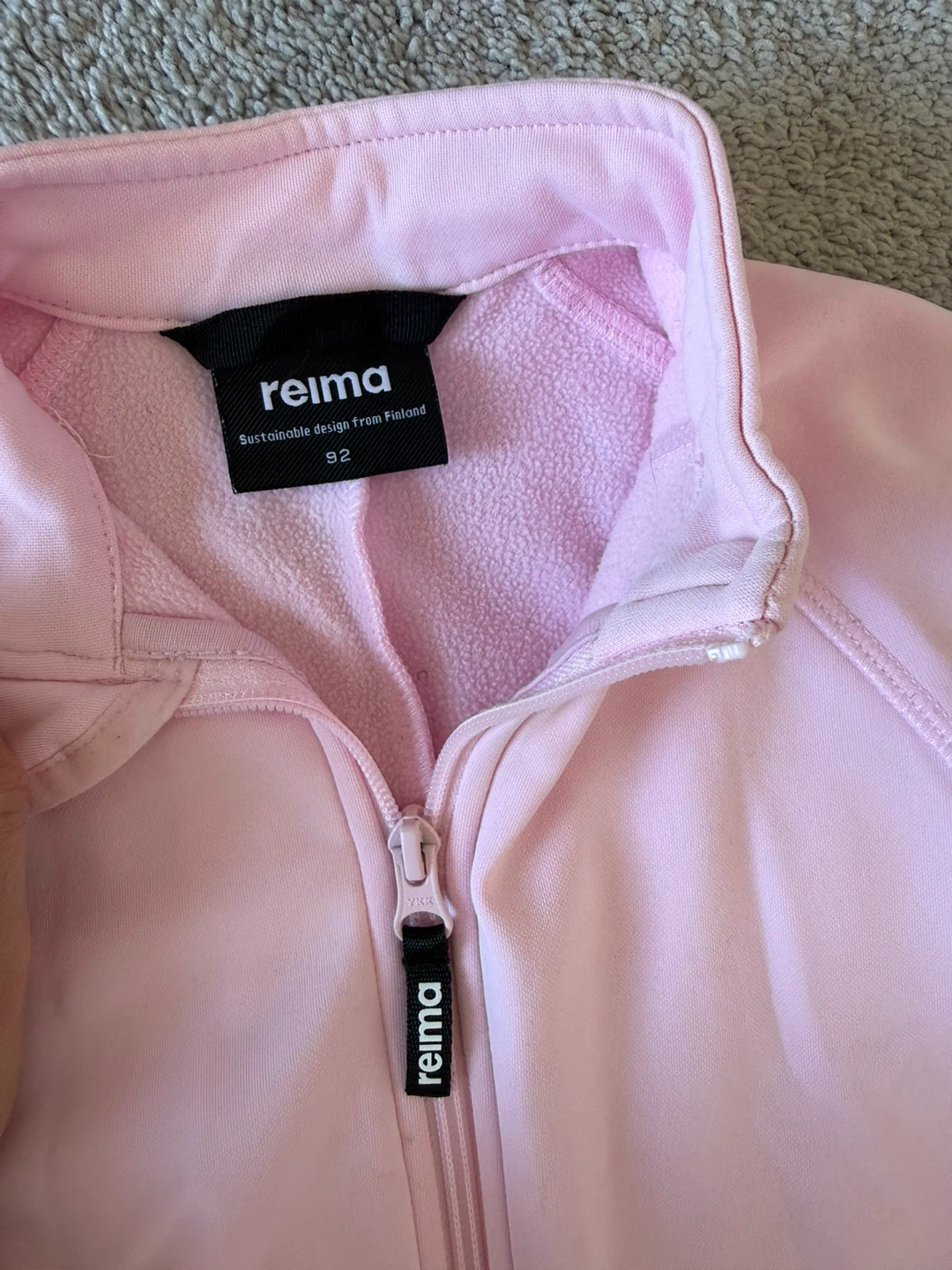 Reima Pink Fleece Bunting Suit Size 92 - photo 2