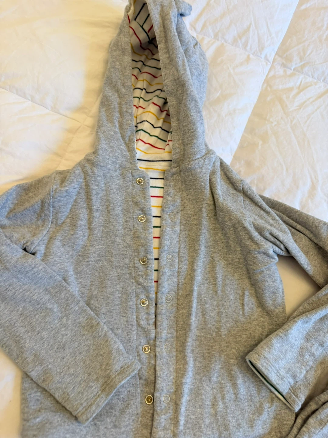 Grey Striped Hoodie and Pants Set Hudson Bay - photo 3