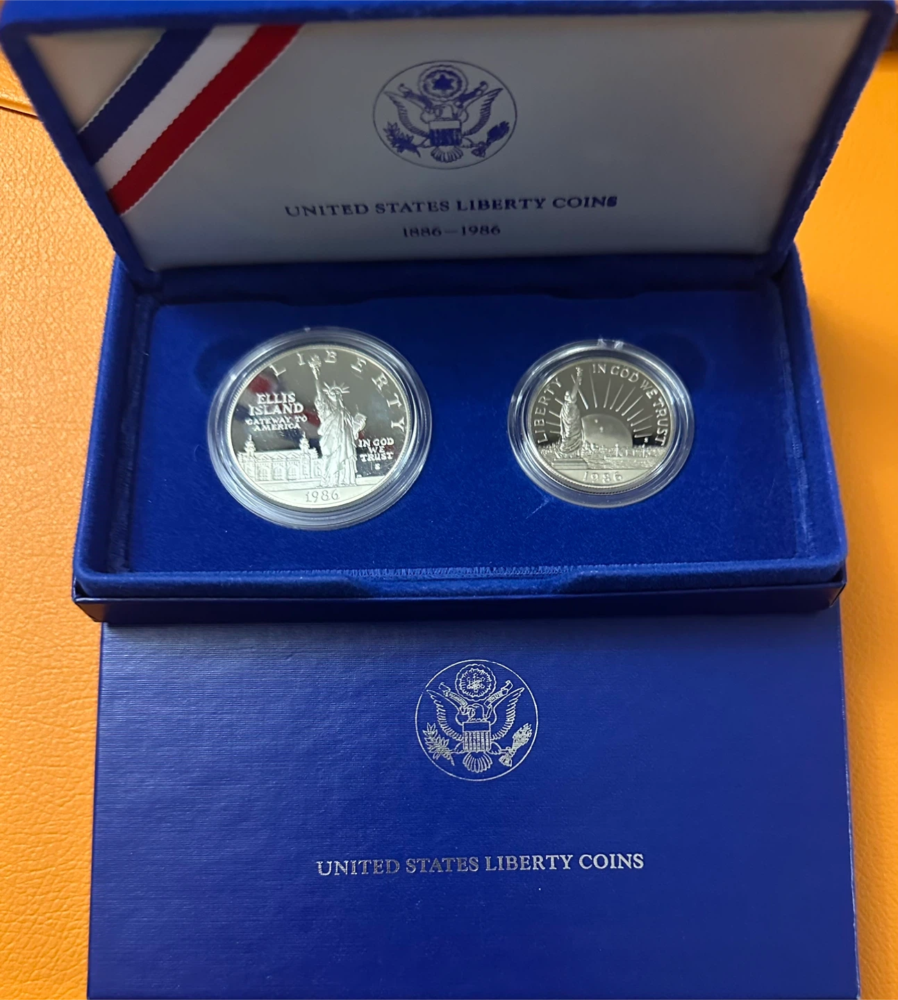 1986 Authentic Rare Liberty Silver Dollar Proof Rare Set - photo 3