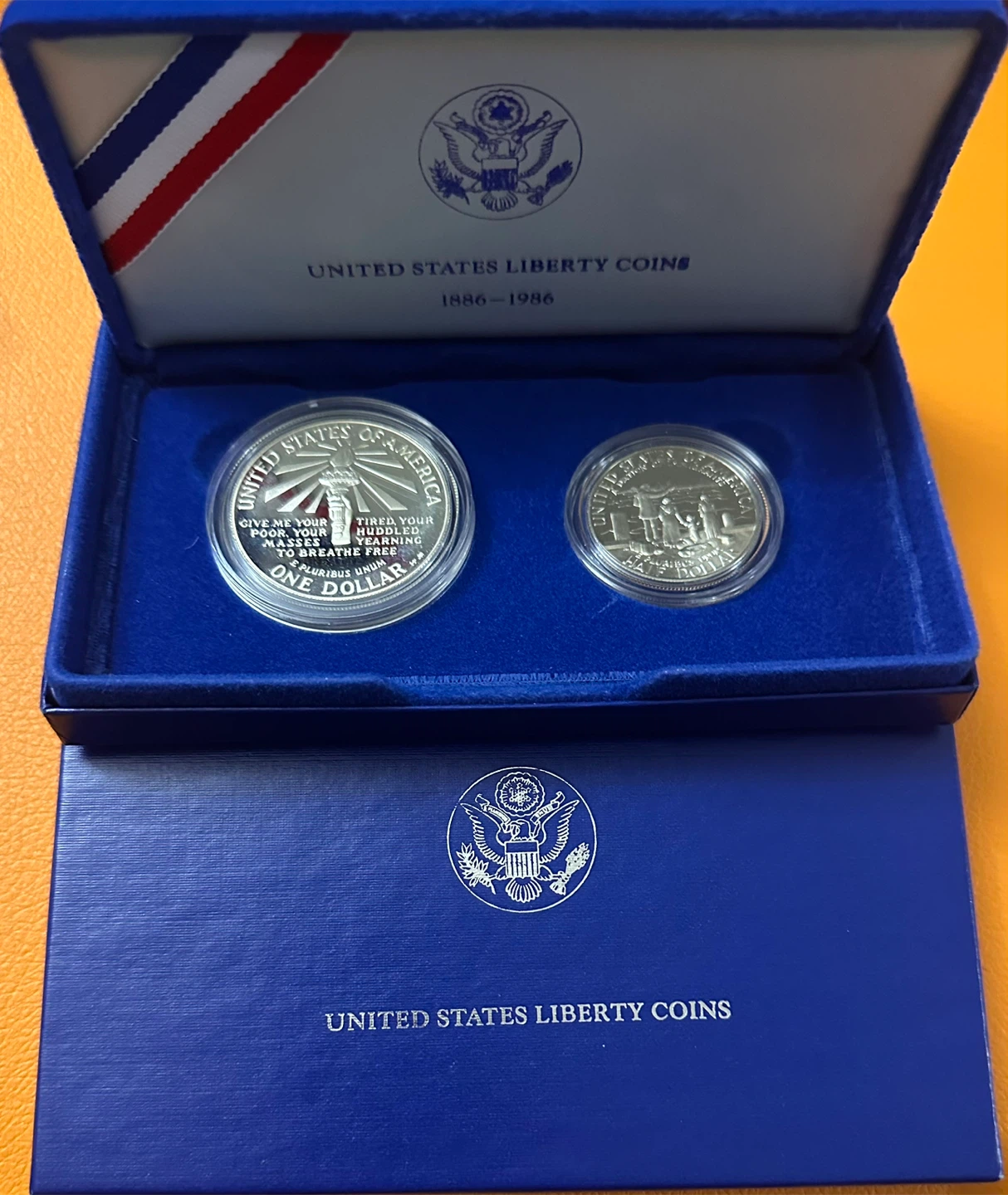1986 Authentic Rare Liberty Silver Dollar Proof Rare Set - photo 2