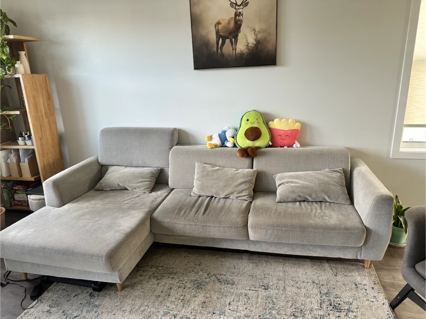Ikea Grey Sectional Sofa with Chaise