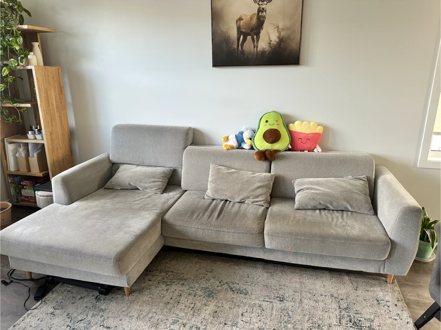 Ikea Grey Sectional Sofa with Chaise - photo 2