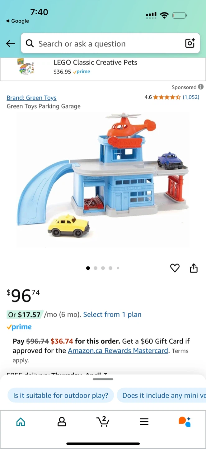 Green Toys Fix-N-Fill Parking Garage with Cars and Helicopter - photo 5