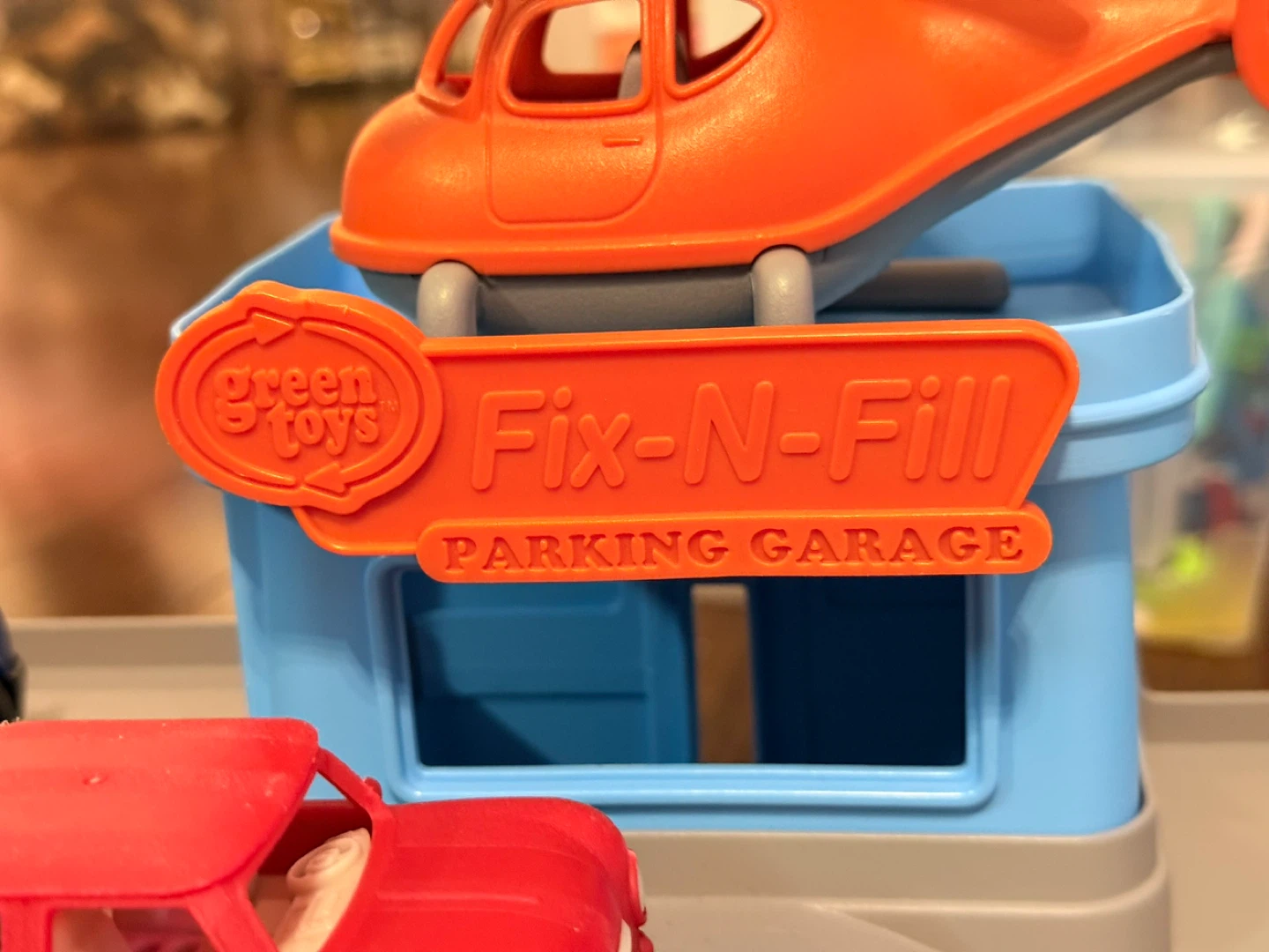 Green Toys Fix-N-Fill Parking Garage with Cars and Helicopter - photo 4