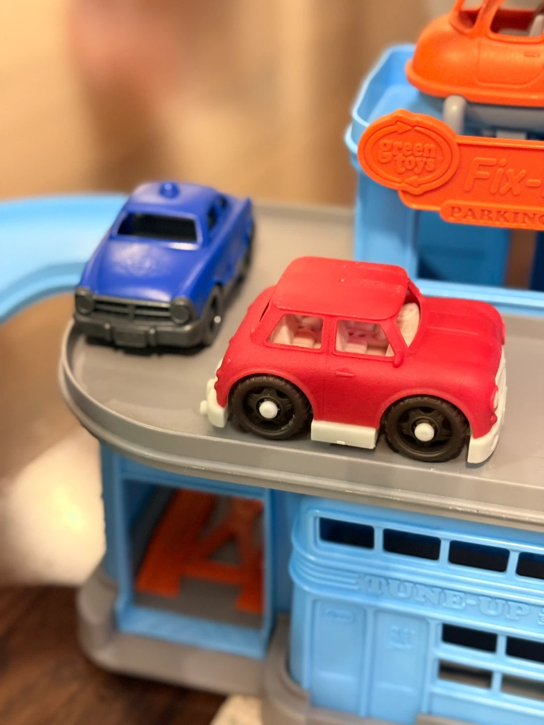 Green Toys Fix-N-Fill Parking Garage with Cars and Helicopter - photo 3