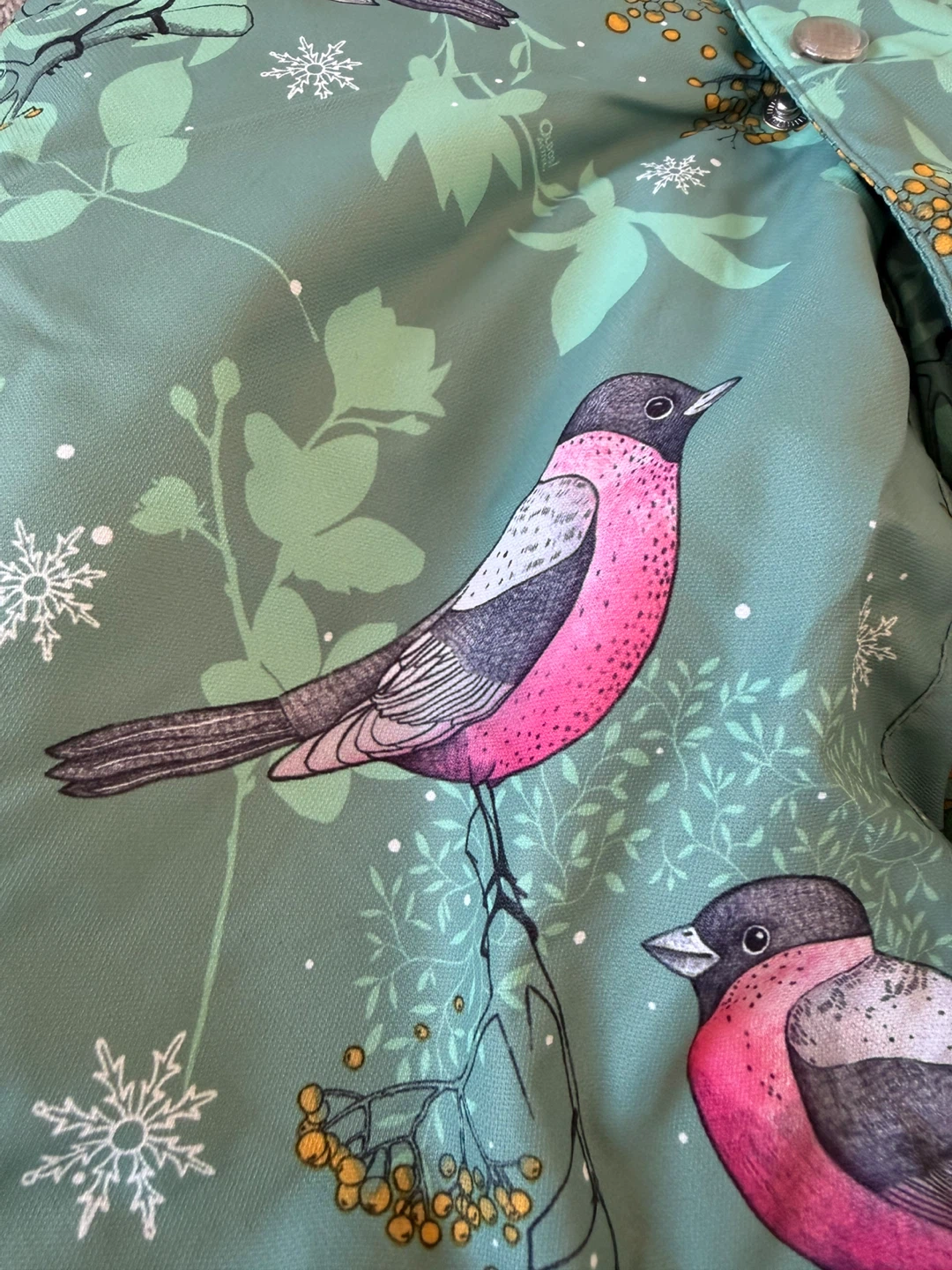 Olbos Active Snowsuit - Green Bird Print - photo 2