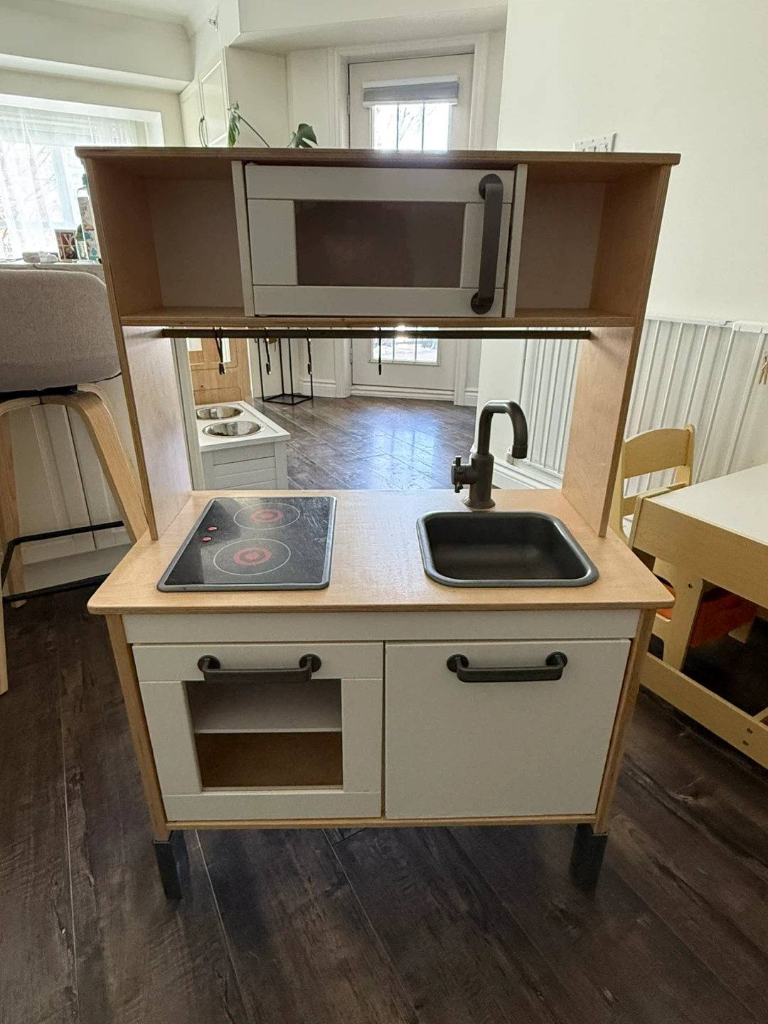 IKEA Kids Play Kitchen with Microwave, Stove, and Sink