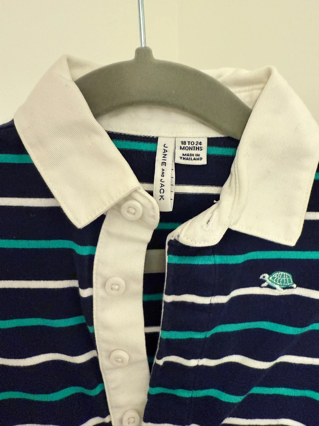 Janie and Jack Baby Striped Rugby Romper 18-24 Months - photo 3