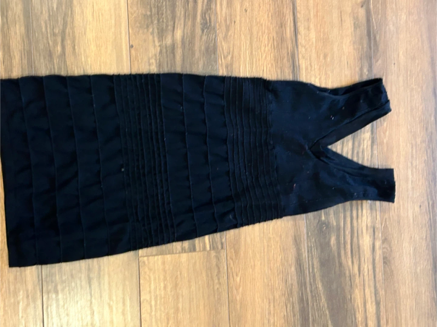 Black Pleated Tube Dress small