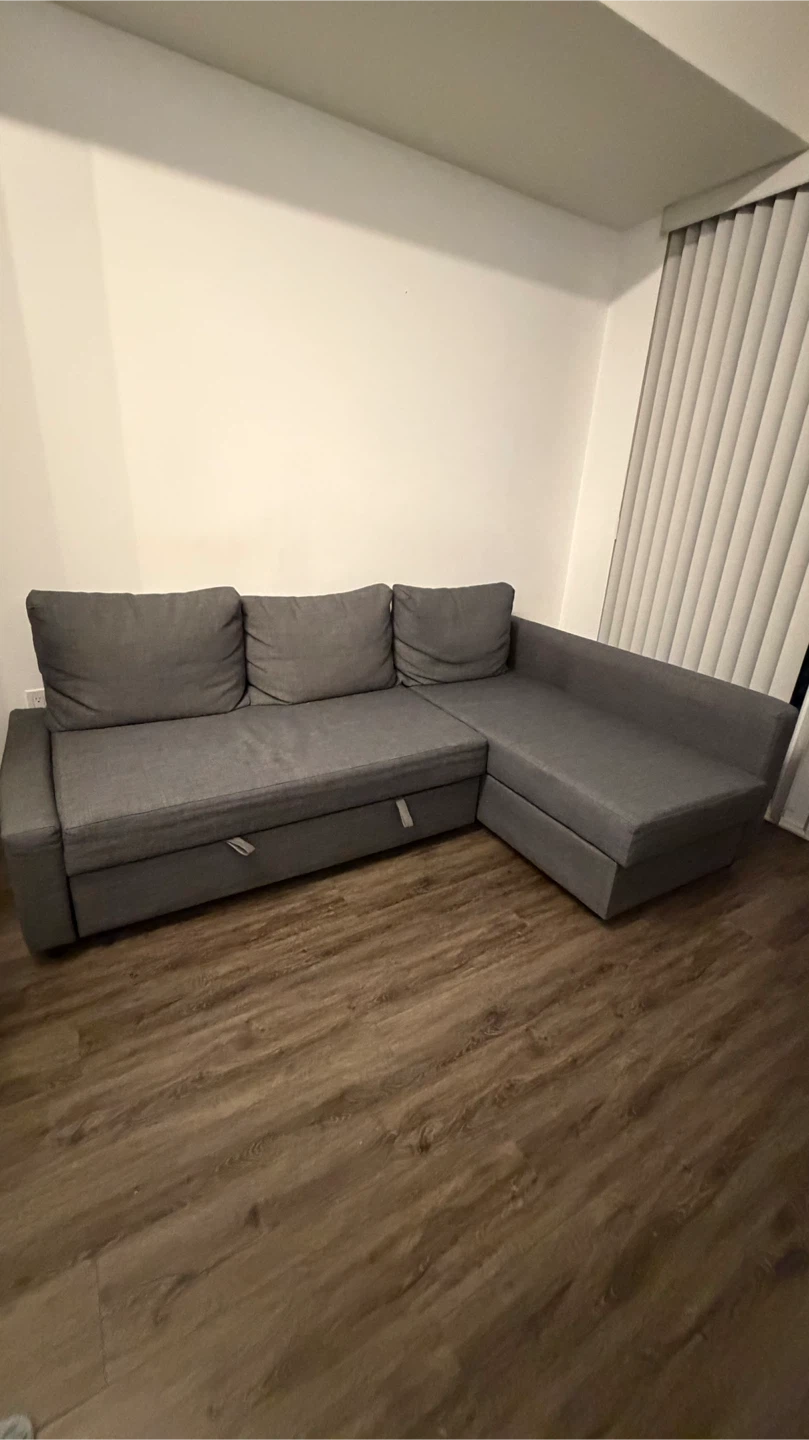 Moving Sale ❗️IKEA Grey Sectional Sofa Bed with Storage