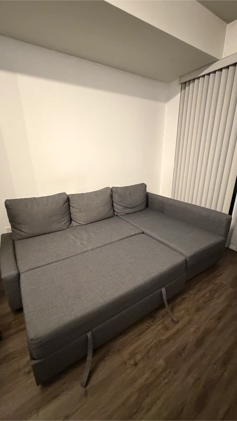Moving Sale ❗️IKEA Grey Sectional Sofa Bed with Storage - photo 2