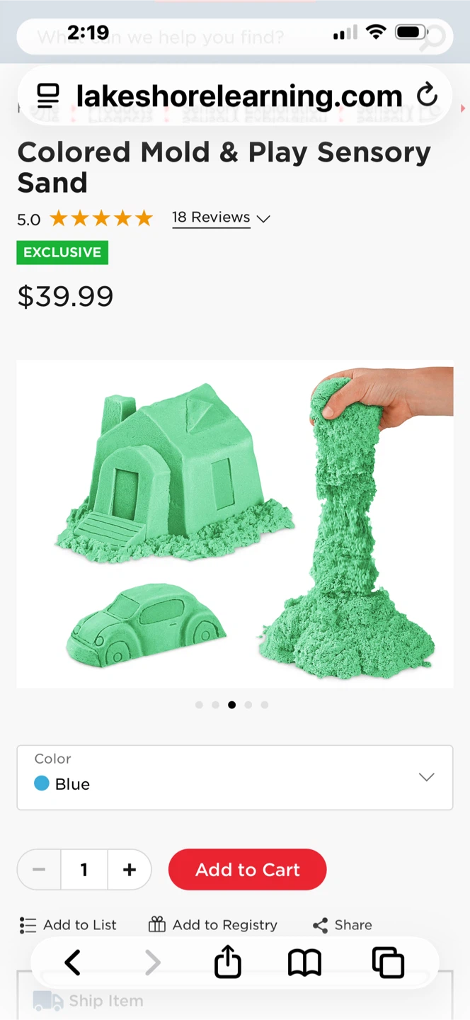 Lakeshore Learn & Play Sensory Sand - 5 Pounds - photo 3