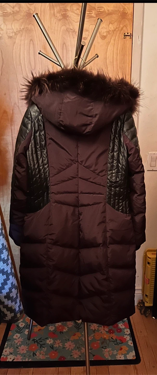 Winter Down Coat with Fur Trim - photo 3