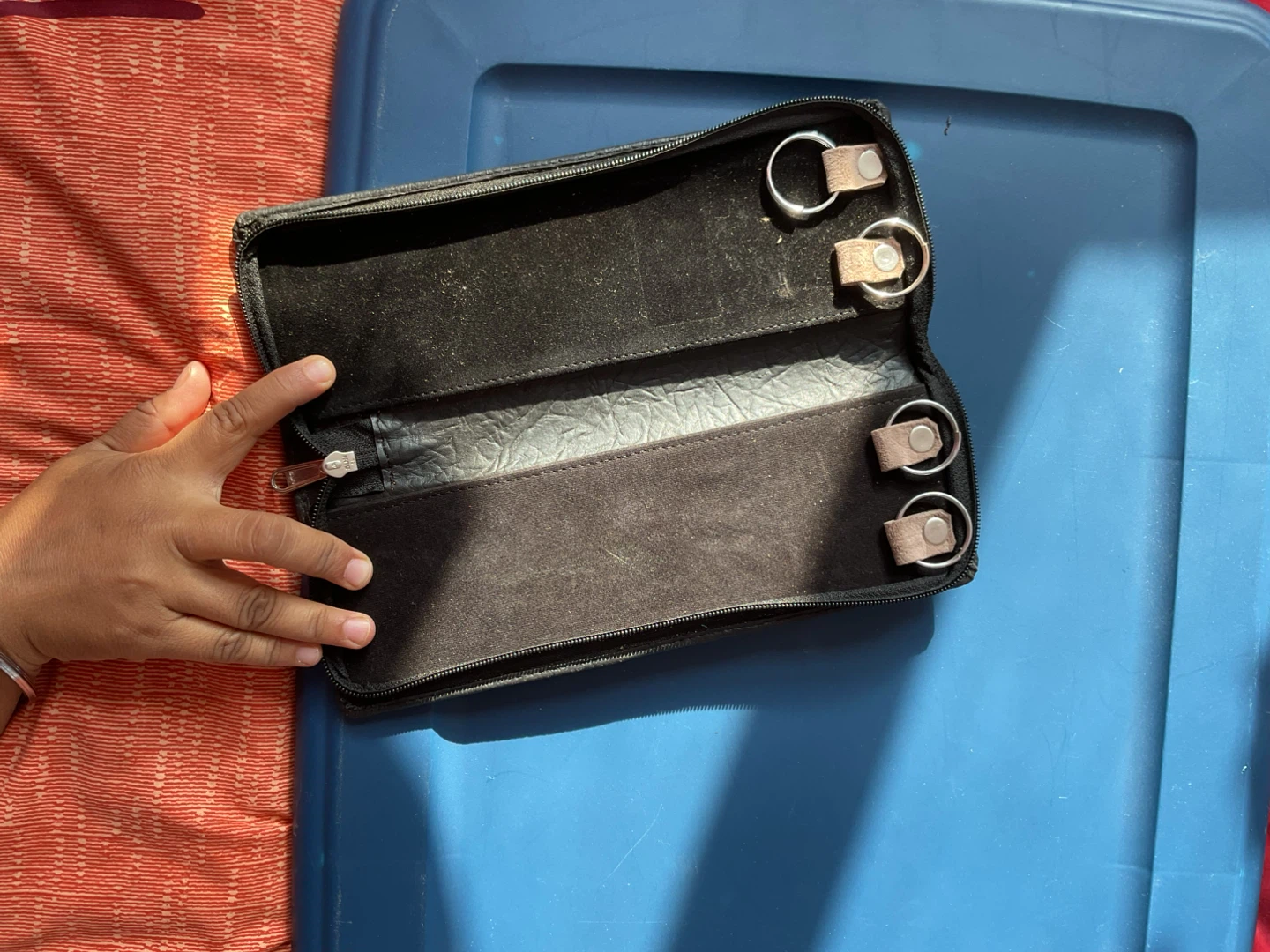 Black Leather key Case - photo 4