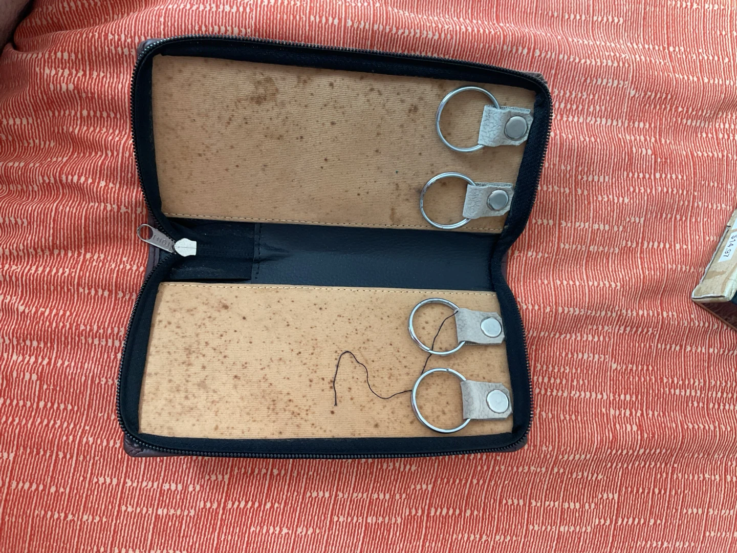 Black Leather key Case