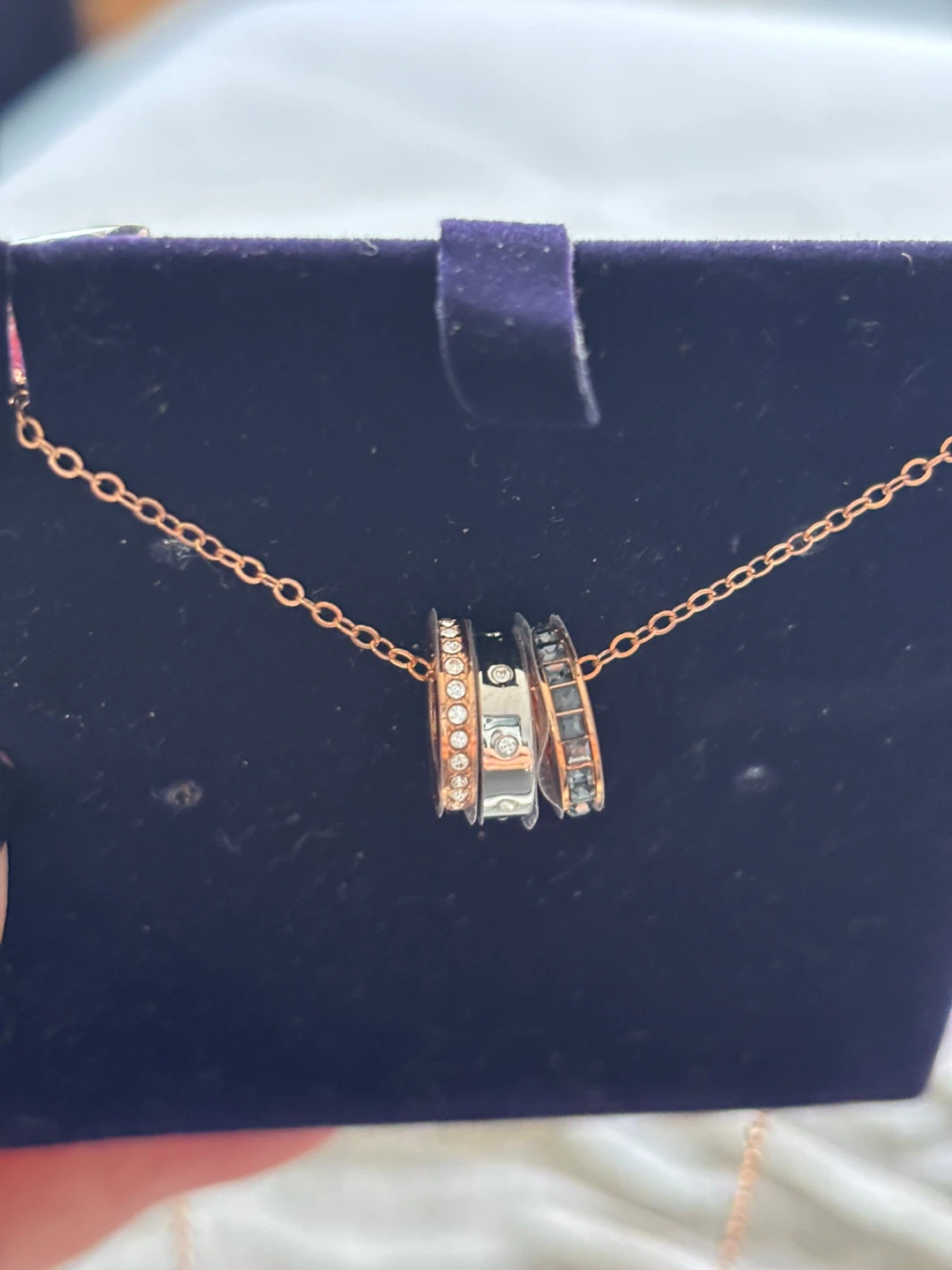 Swarovski Rose Gold Tone Necklace - photo 3