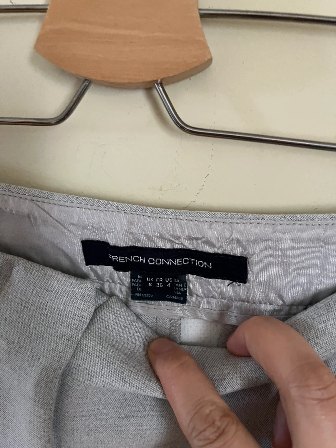 French Connection Light Grey Trousers - Size 8 - photo 3