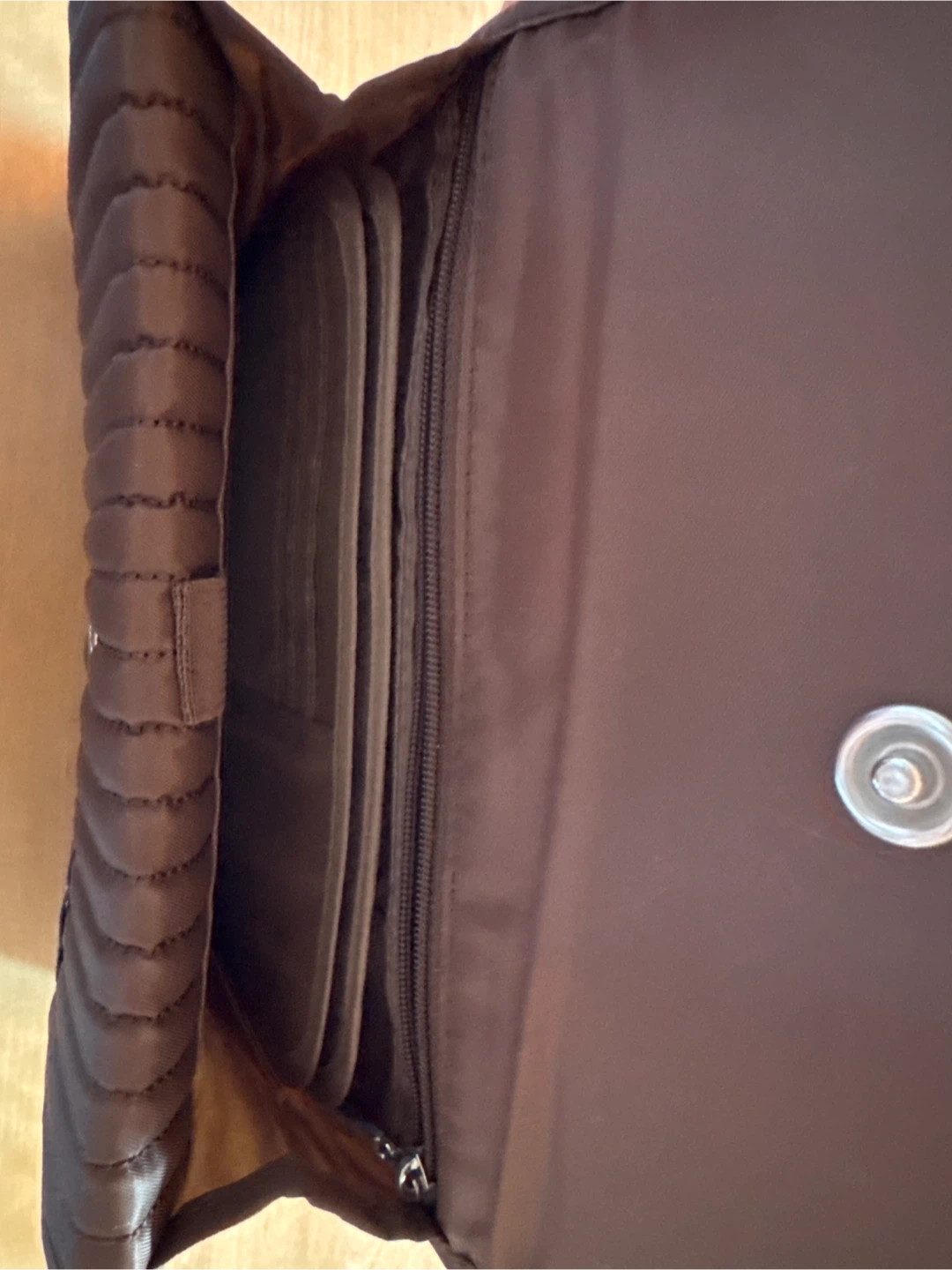 Lug Brown Quilted Wallet/Clutch - photo 2