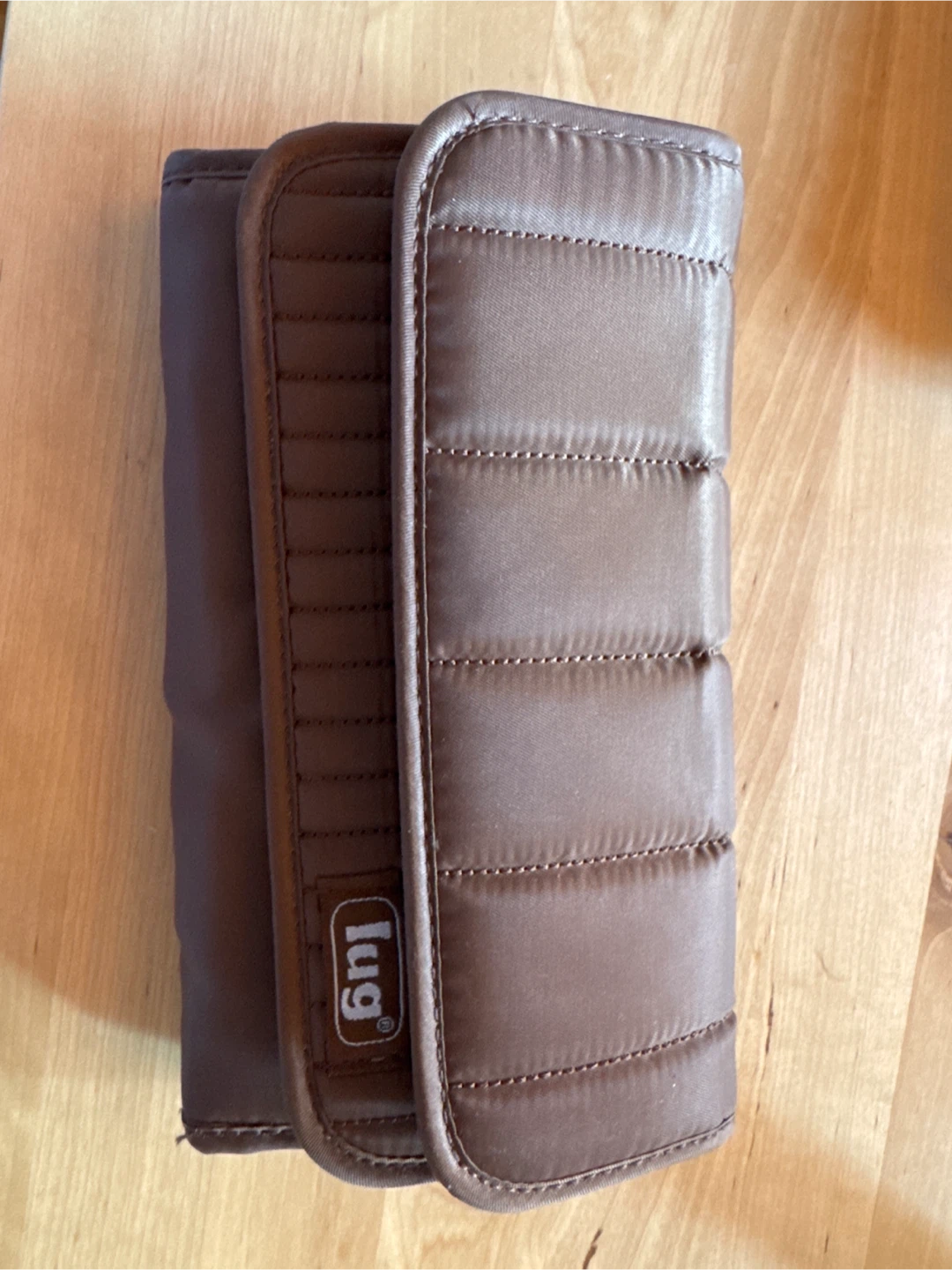 Lug Brown Quilted Wallet/Clutch