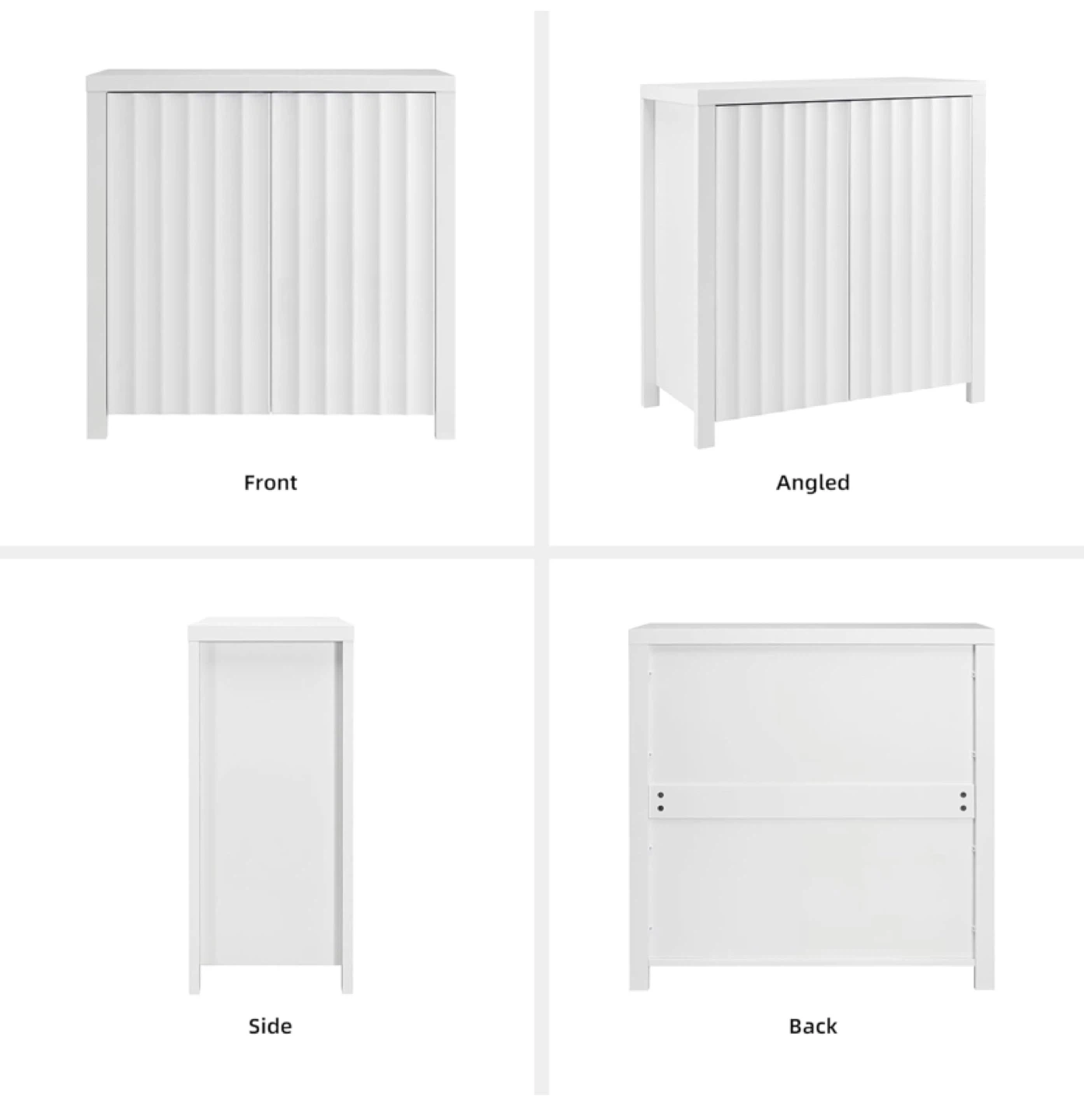 Finnihomy White Name Side Table - photo 2