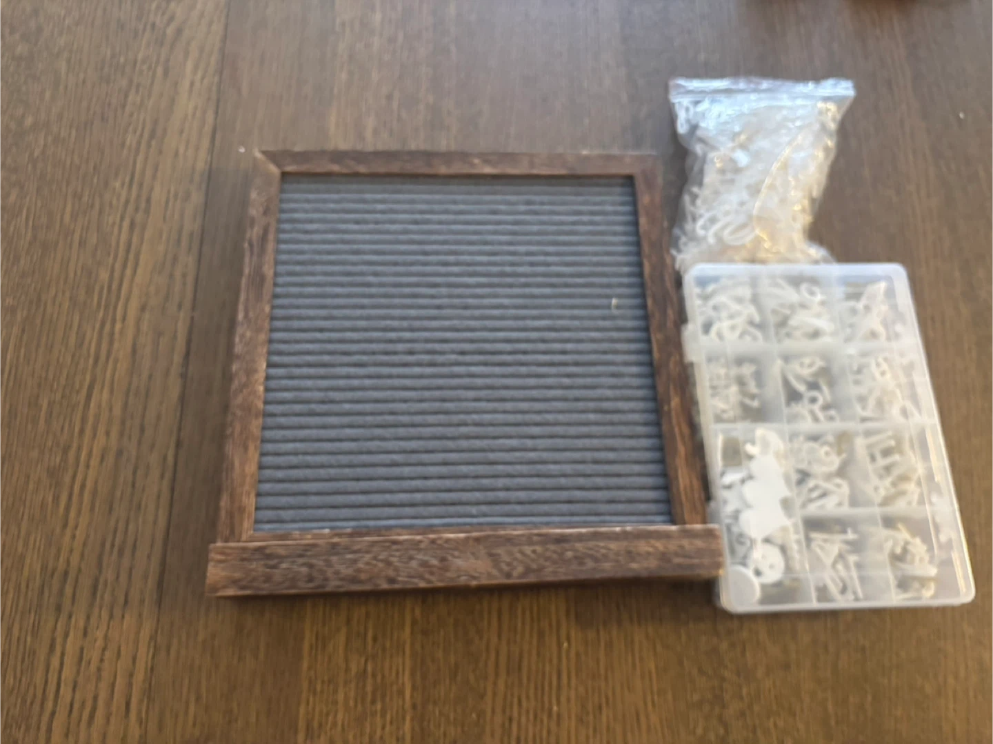 Two Sides Felt Letter Board with Wooden Frame and Letter Set