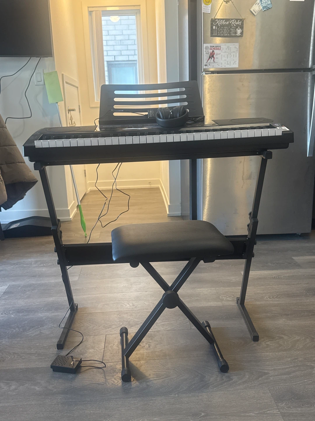 Rock Jam R J52 Electronic Keyboard with Stand and Bench