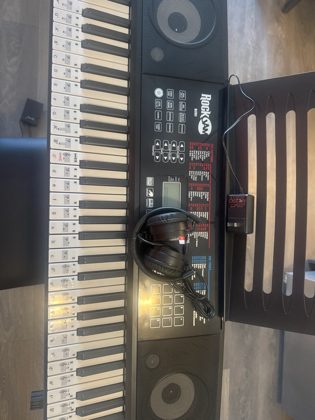 Rock Jam R J52 Electronic Keyboard with Stand and Bench - photo 3