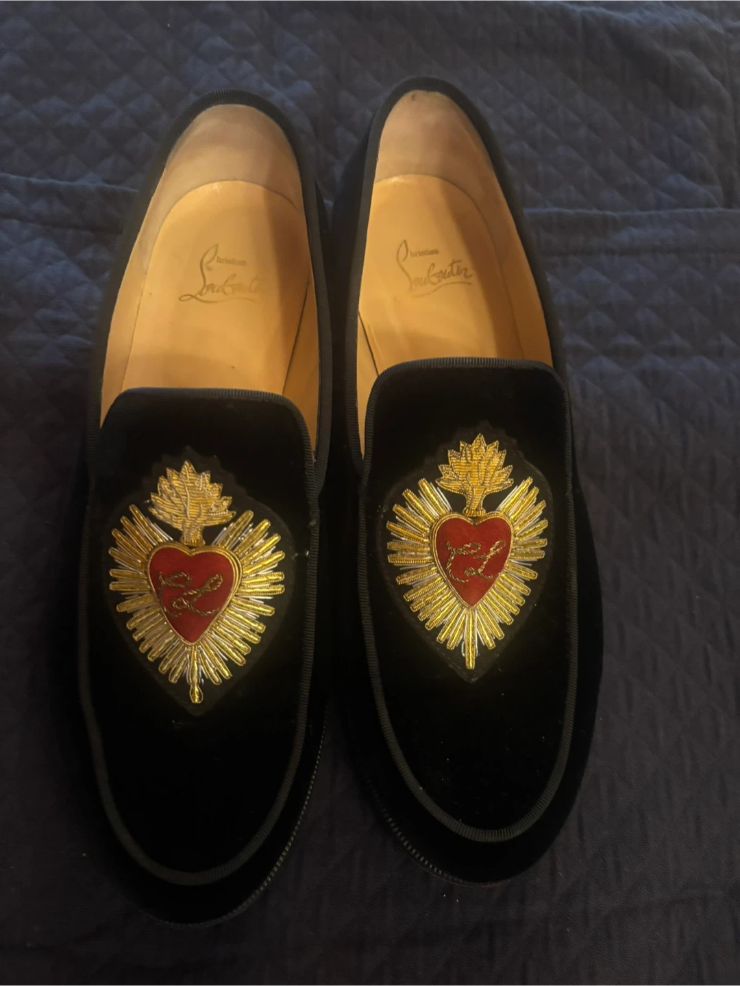 Christian Louboutin  Flat Velvet Loafers - photo 2