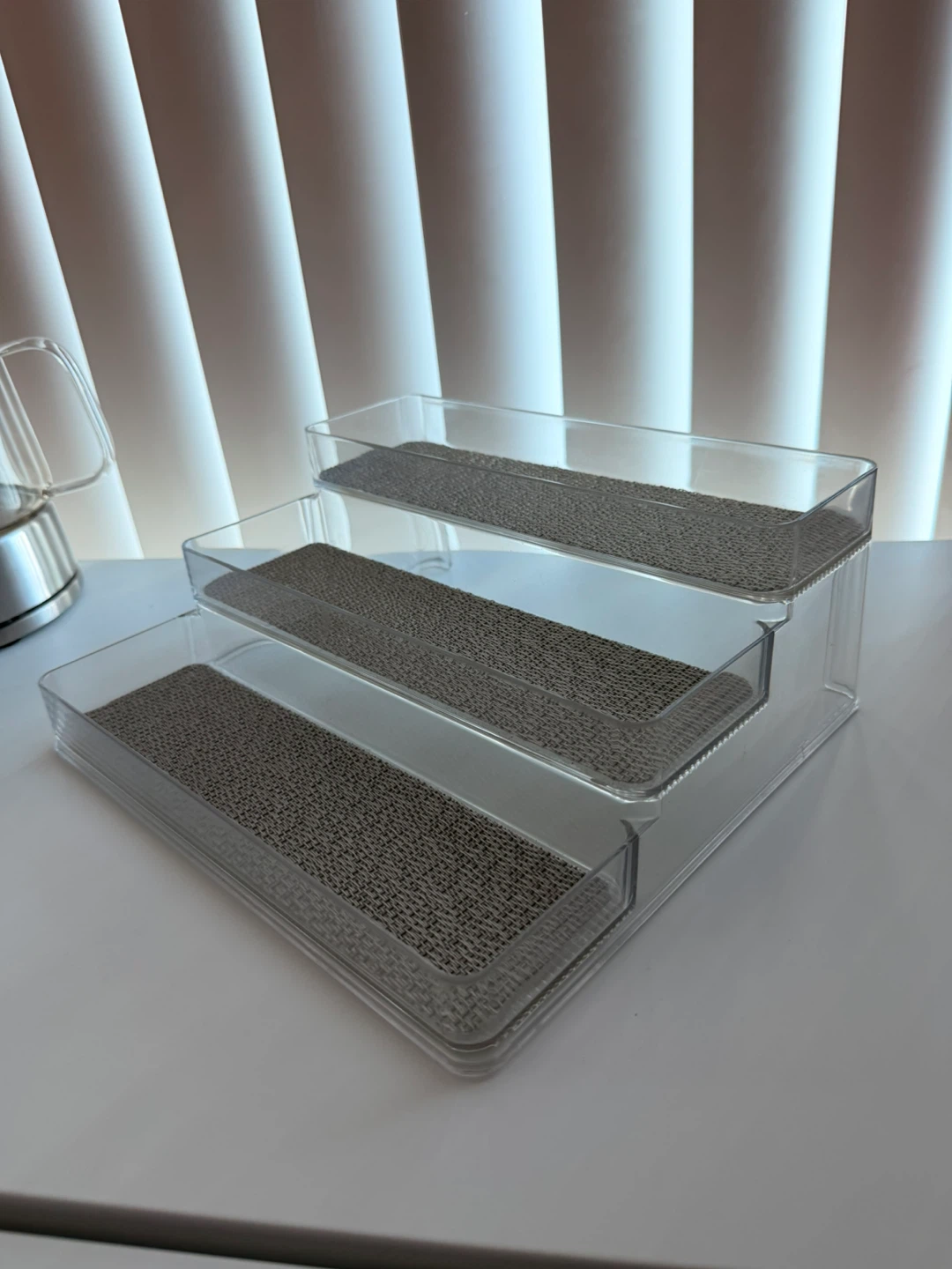 3-Tier Clear Plastic Organizer Shelf - photo 2