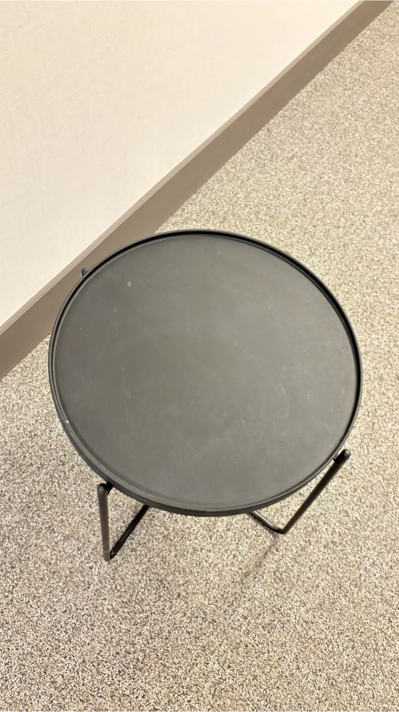 Black Round Side Table - photo 2
