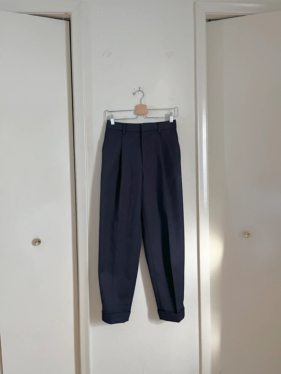 UNIQLO Ines de la Fressange Navy Wool Blend Pants size 25