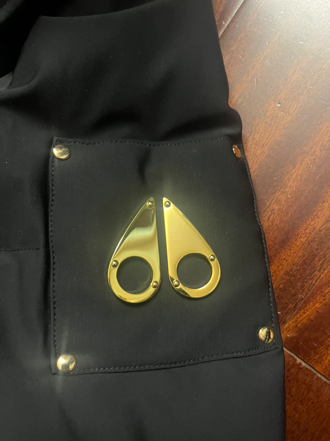 AUTHENTIC Moose Knuckle Gold Series Stagg Shearling Trim Bomber - photo 2