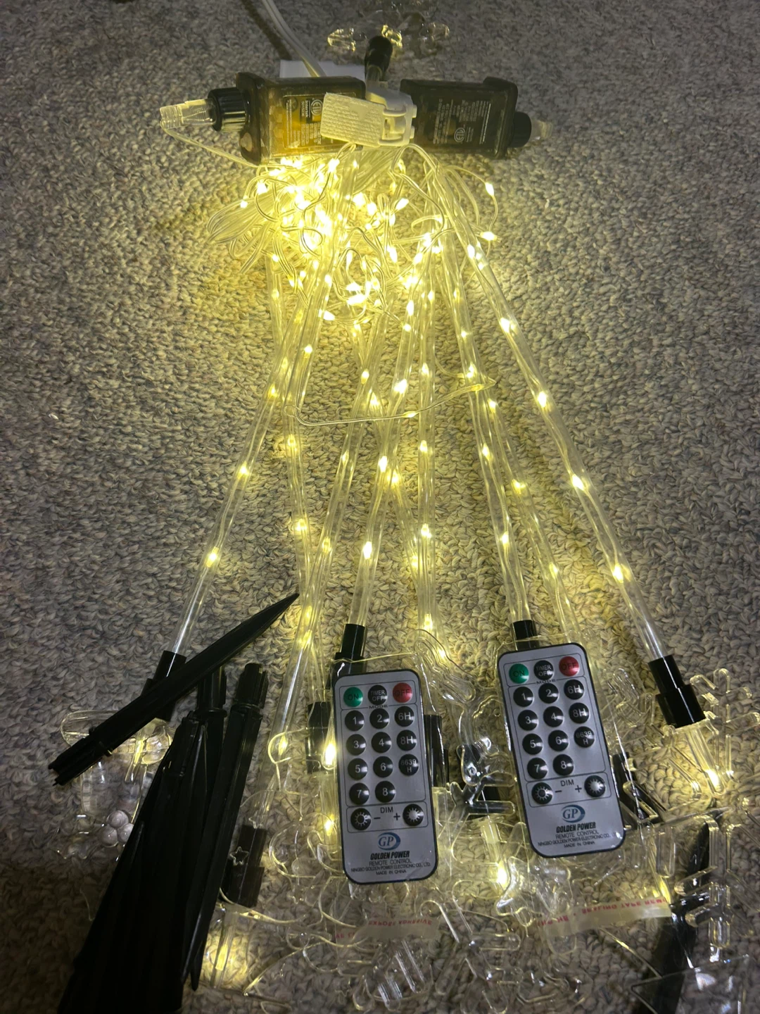 Golden Power LED String Lights with Remote - photo 2