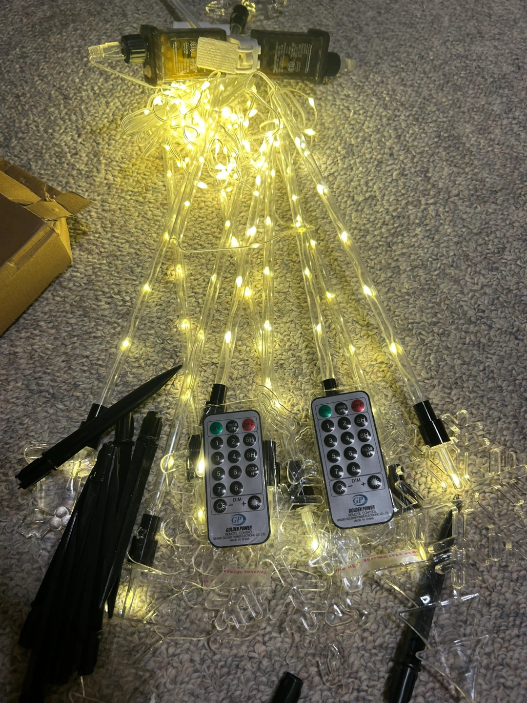 Golden Power LED String Lights with Remote - photo 3