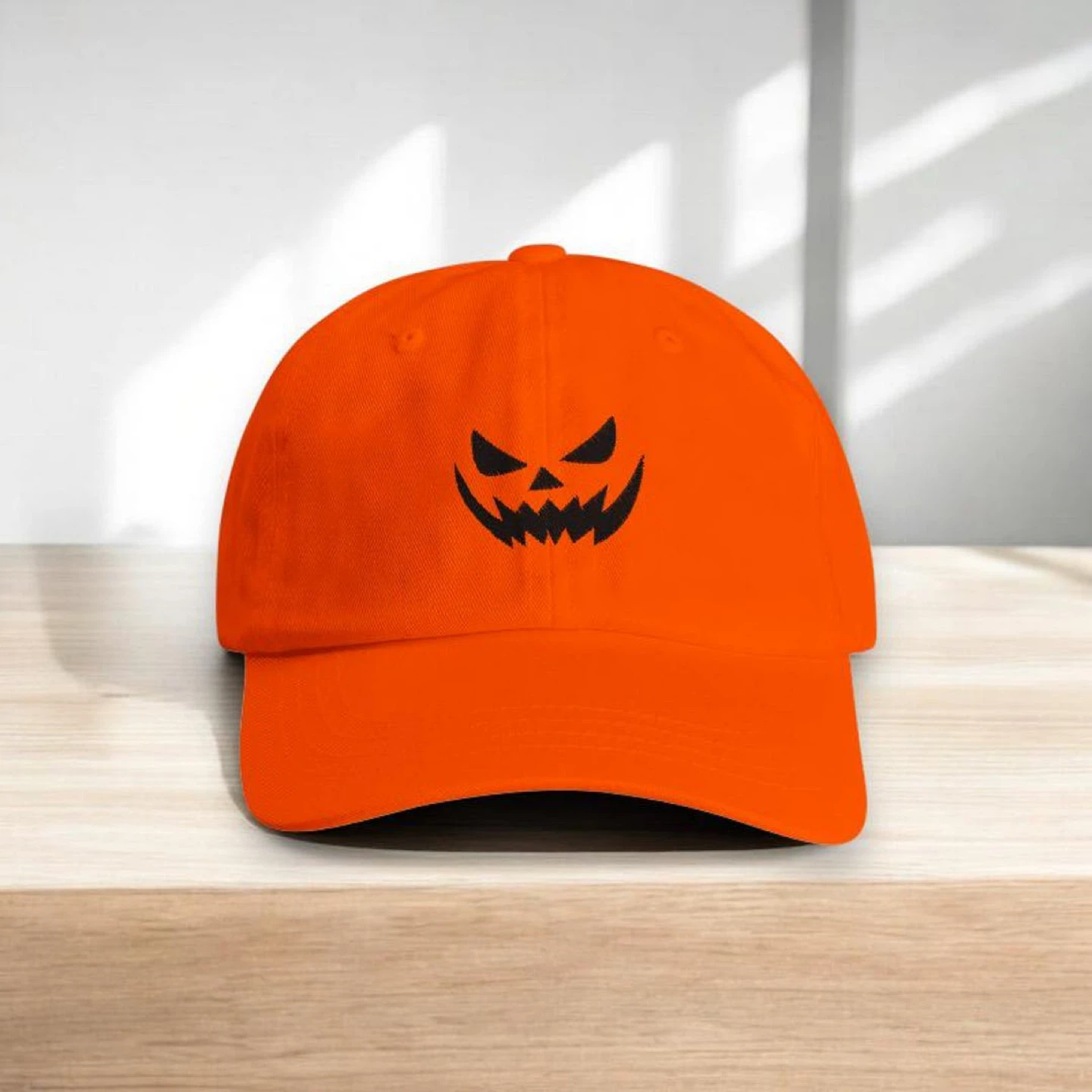 Orange Jack-o'-lantern Baseball Cap