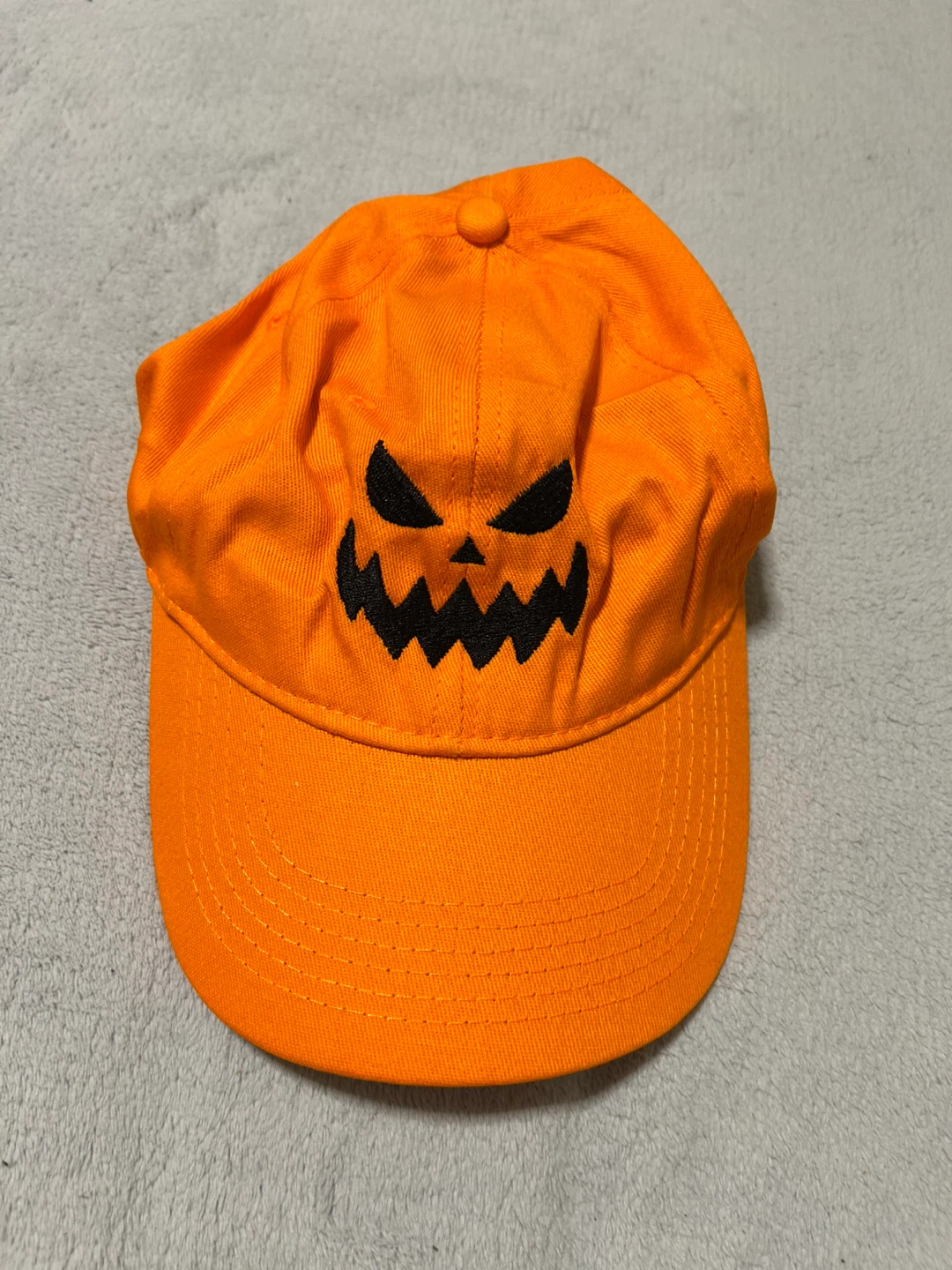 Orange Jack-o'-lantern Baseball Cap - photo 2