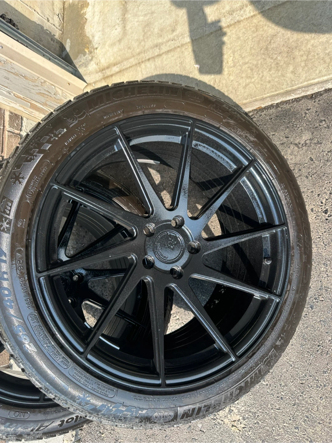 Michelin Pilot Alpin 4 Tires with Black Wheels