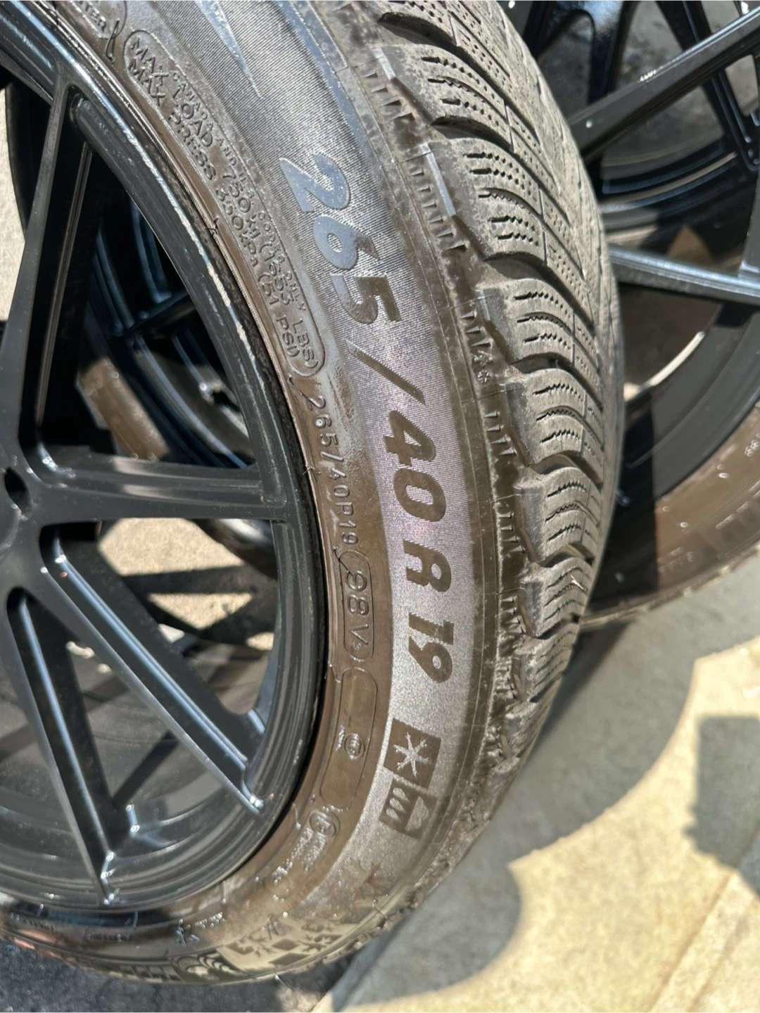 Michelin Pilot Alpin 4 Tires with Black Wheels - photo 2