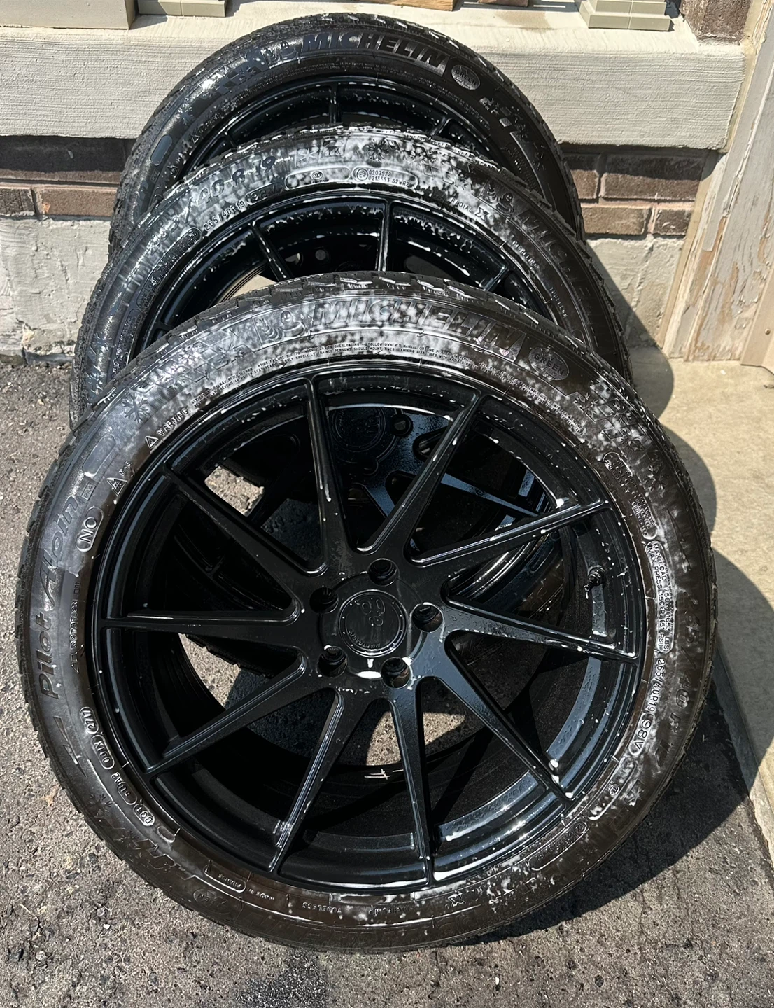 Michelin Pilot Alpin 4 Tires with Black Wheels - photo 5