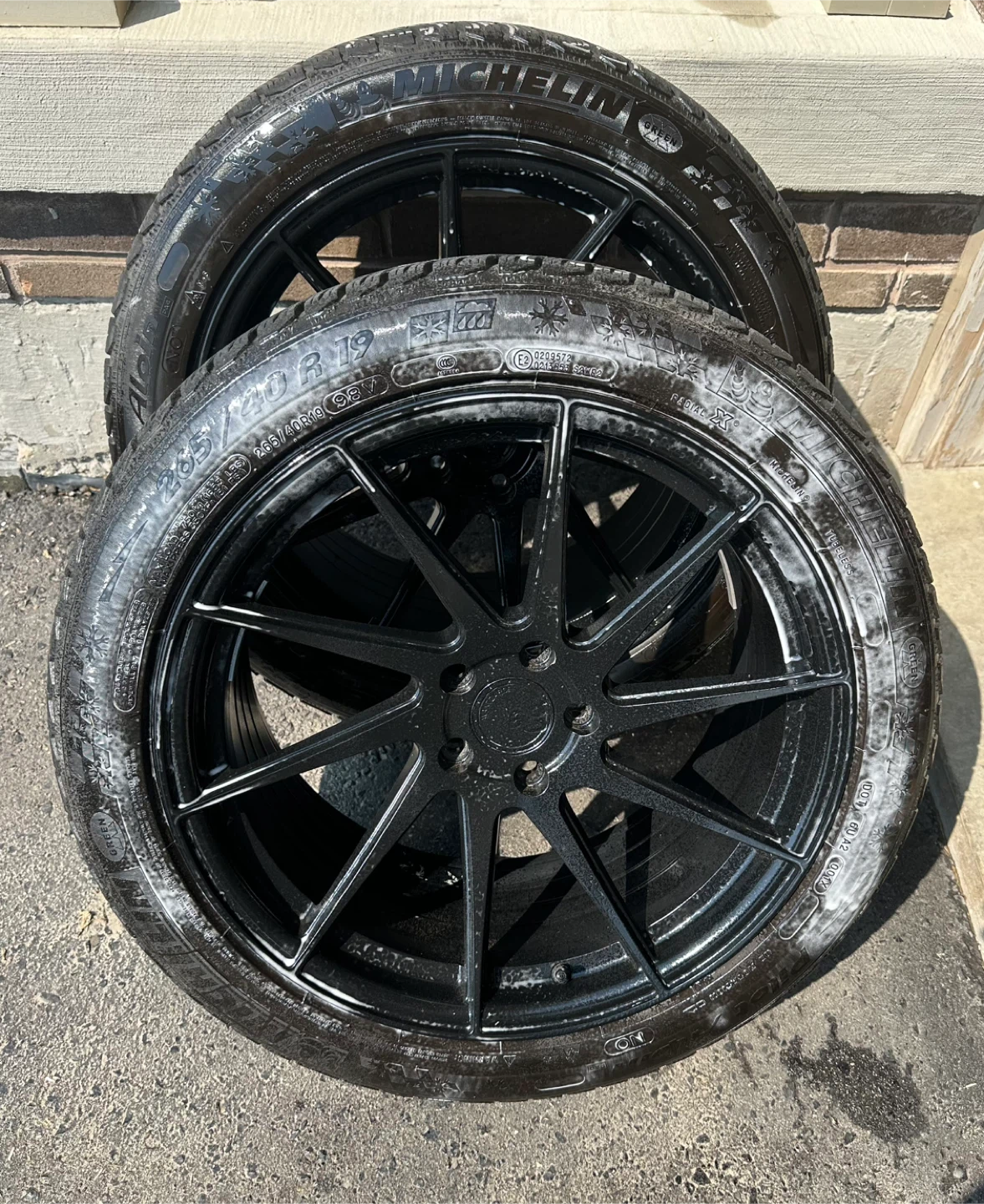 Michelin Pilot Alpin 4 Tires with Black Wheels - photo 4