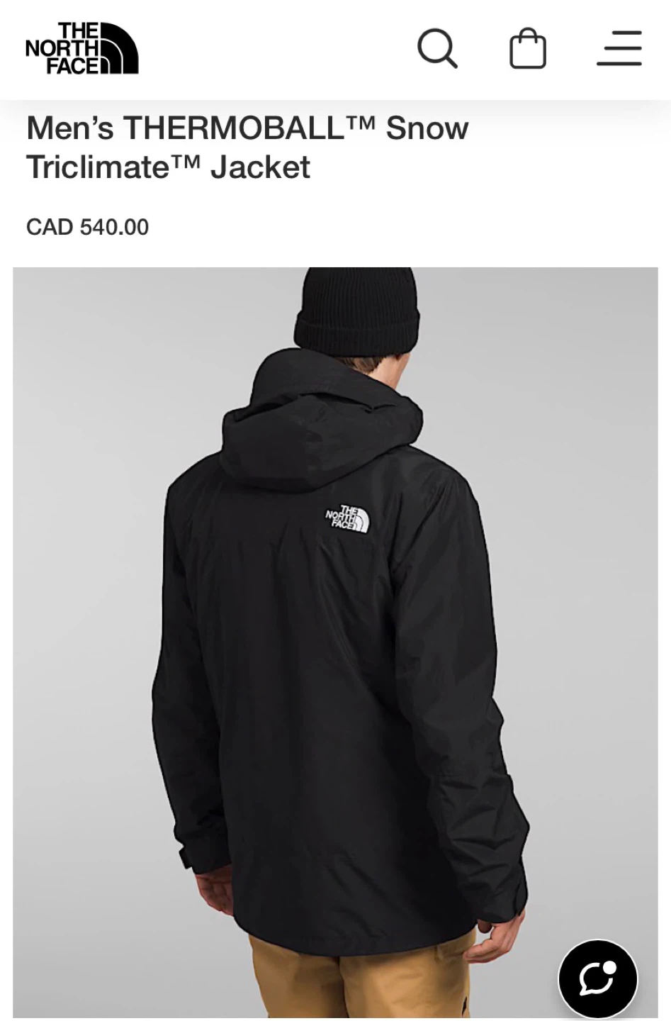 The North Face Men's Thermoball Snow Triclimate Jacket - photo 2