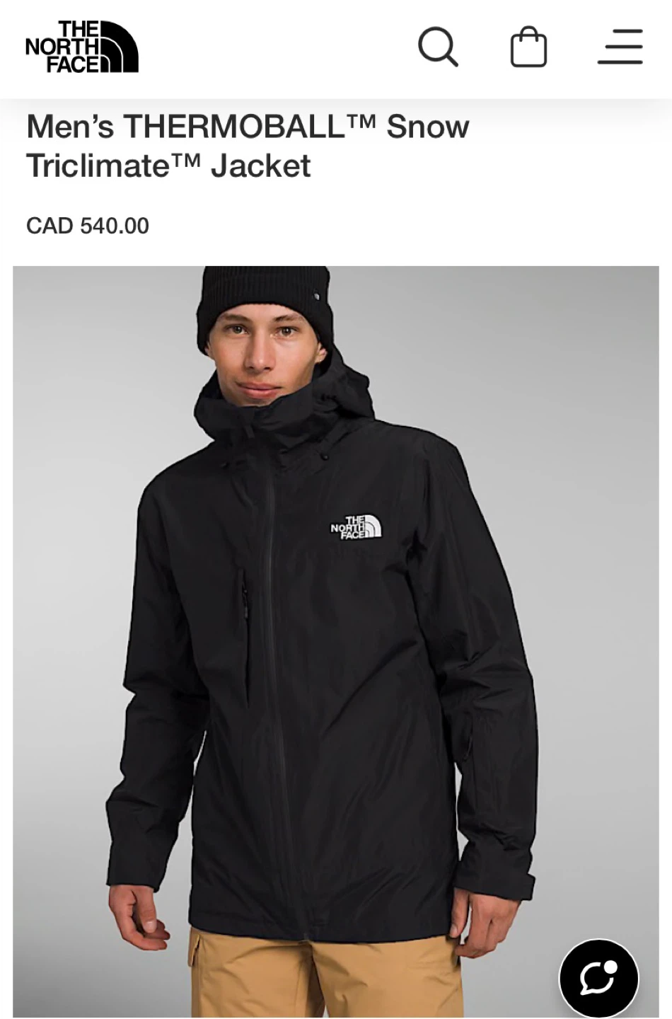 The North Face Men's Thermoball Snow Triclimate Jacket