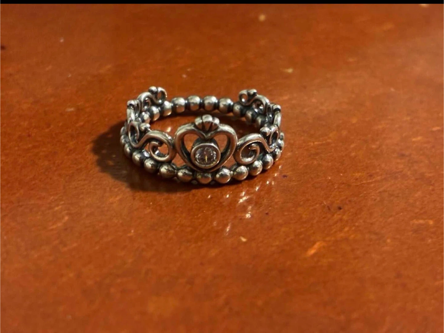 Pandora princess tiara crown ring