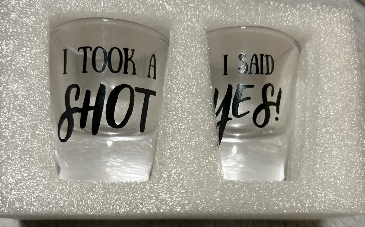Onebttl I Said Yes & I Took a Shot Glass Set