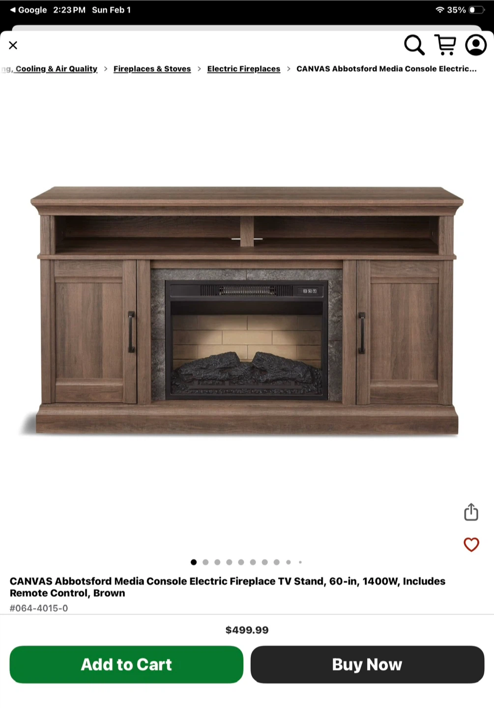 Fireplace Console/Tv Stand - photo 3